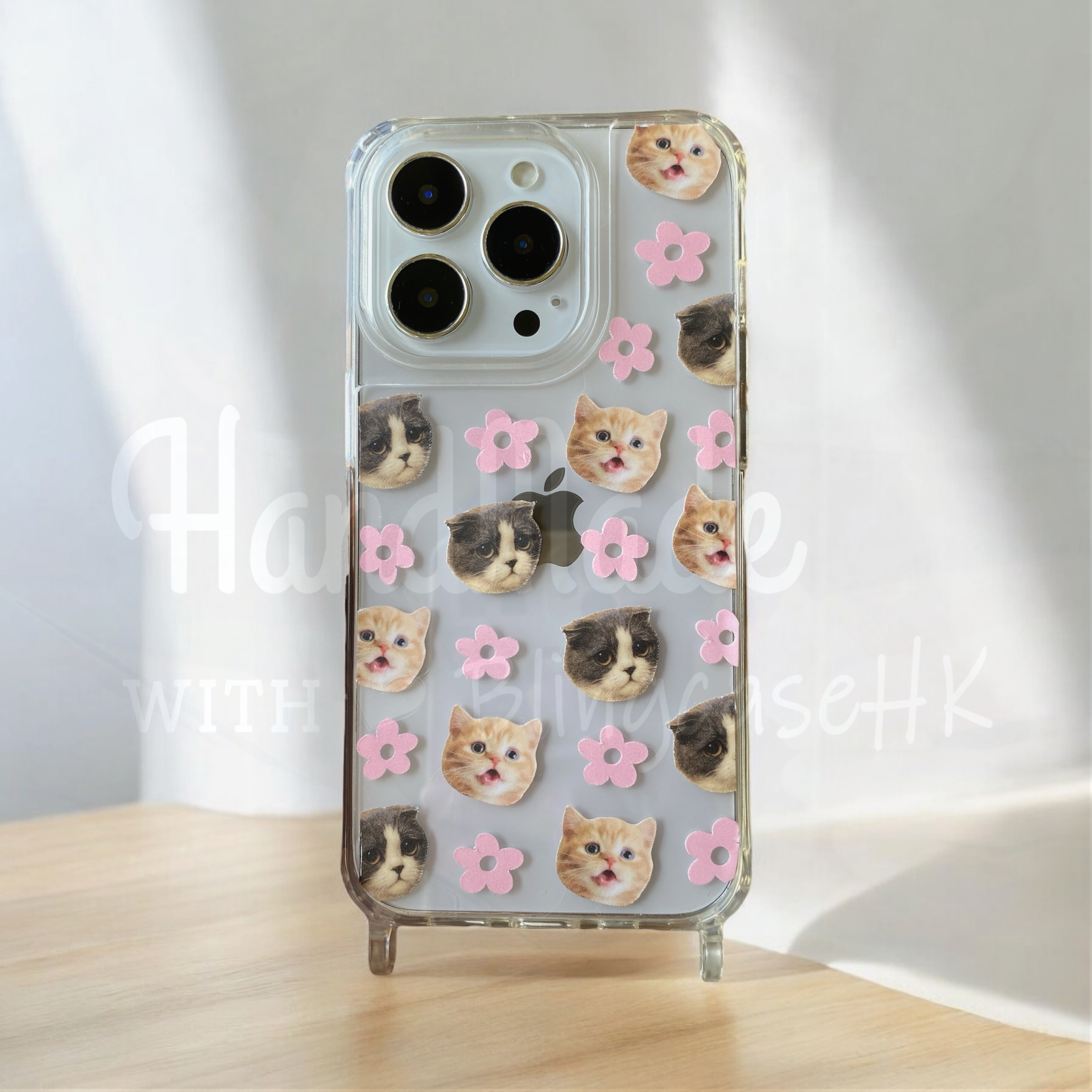 來圖寵物訂製 │ 花花編織掛繩 手工滴膠 Samsung Galaxy 三星 防摔手機殼