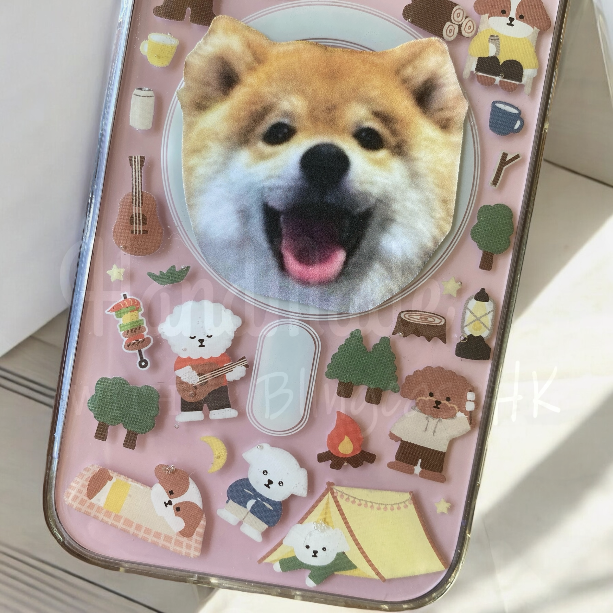 來圖寵物訂製 ｜ MagSafe 狗圖案 手工滴膠 iPhone 防摔手機殼