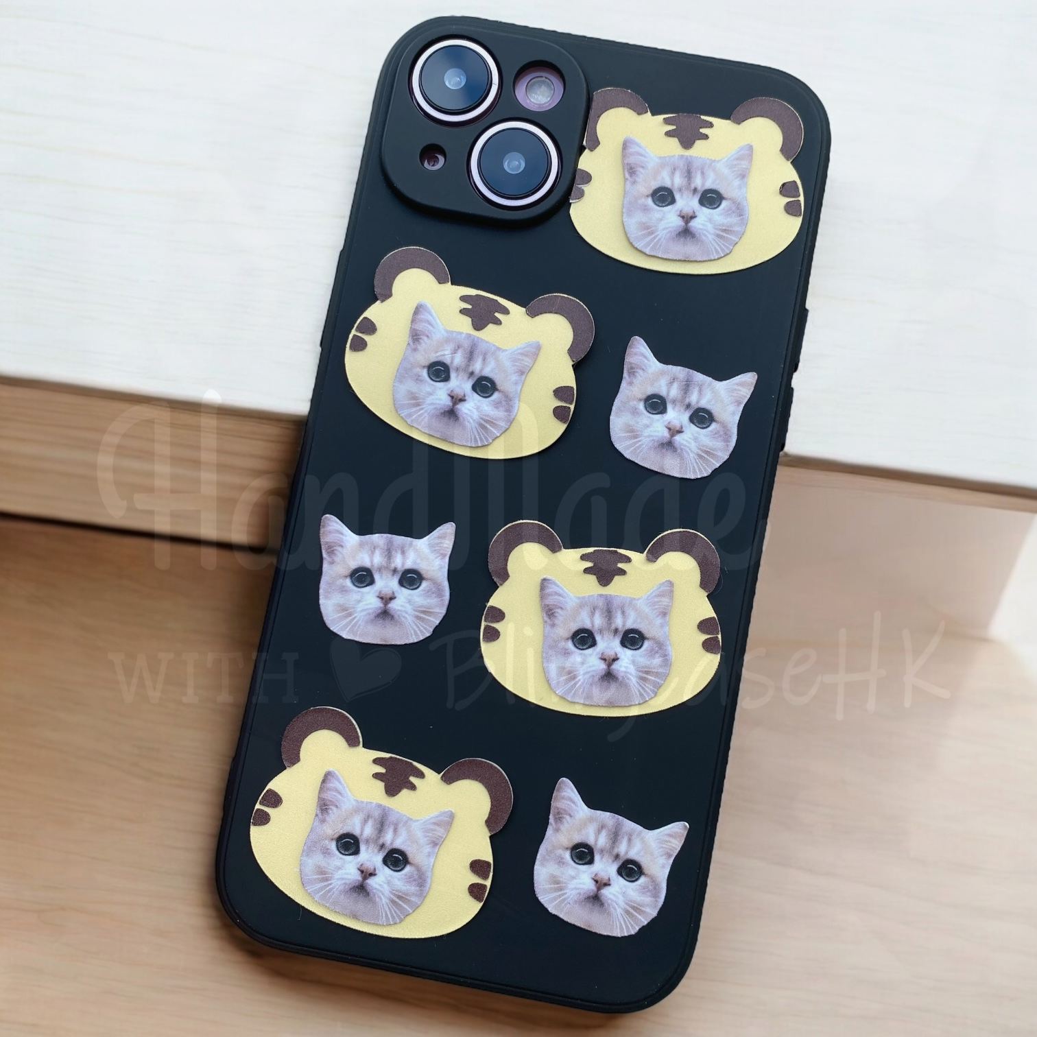 來圖寵物訂製 ｜ 老虎頭 iPhone 磨砂手機殼