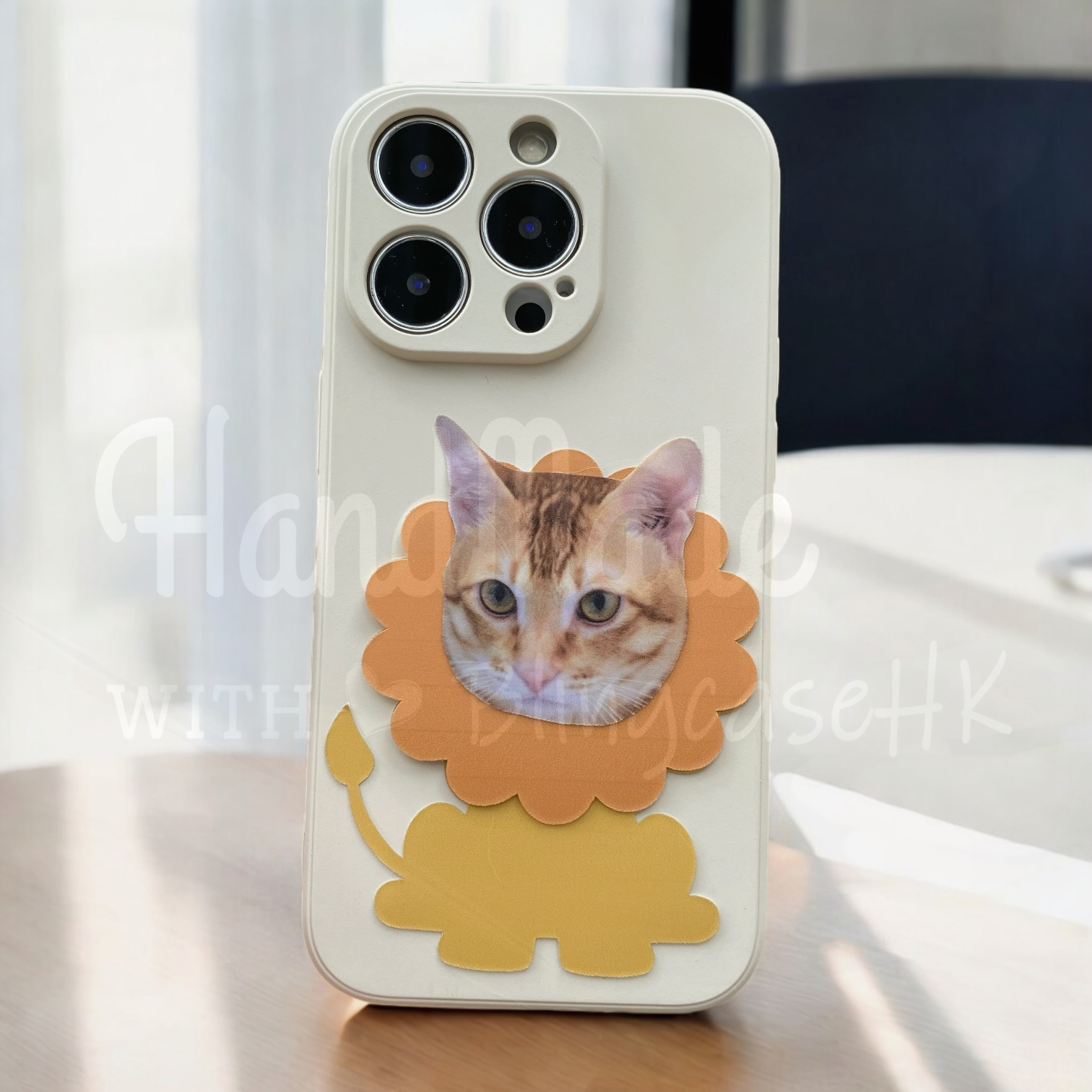 來圖寵物訂製 ｜ 獅子頭 iPhone 磨砂手機殼