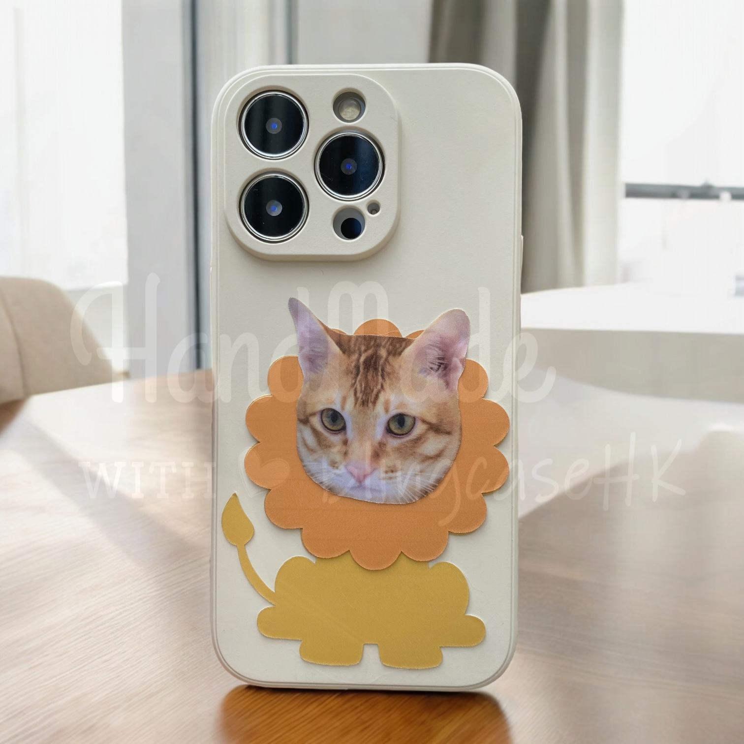 來圖寵物訂製 ｜ 獅子頭 iPhone 磨砂手機殼