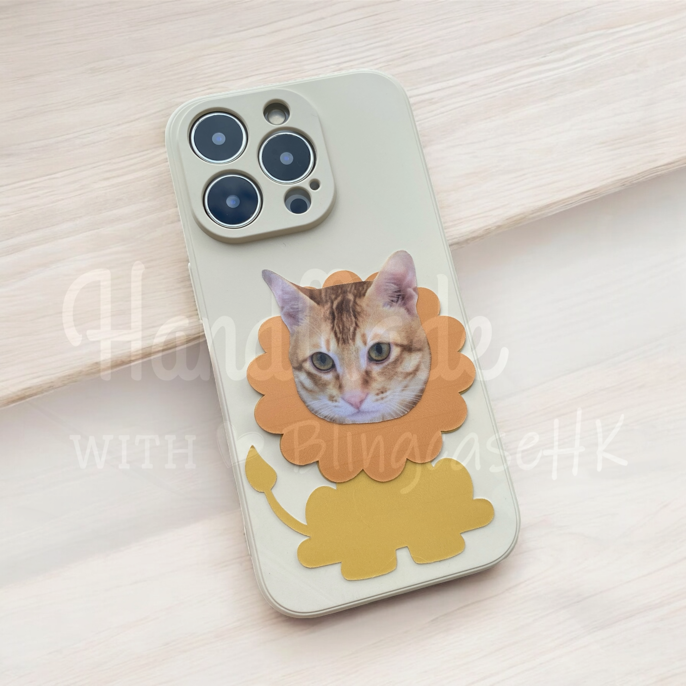 來圖寵物訂製 ｜ 獅子頭 iPhone 磨砂手機殼