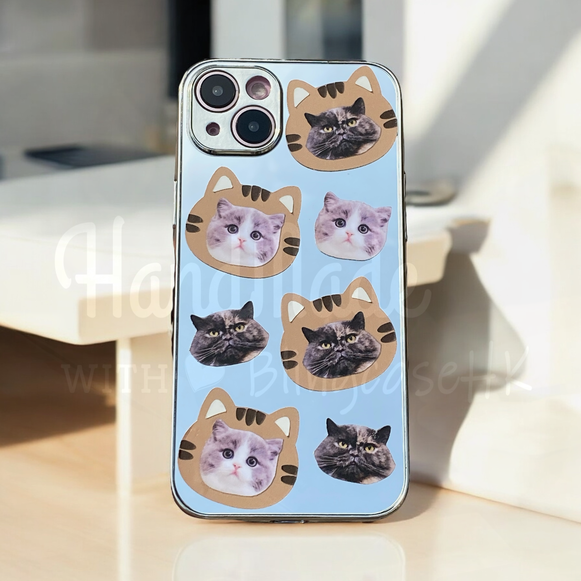 來圖寵物訂製 │ 老虎頭 iPhone 鏡面手機殼