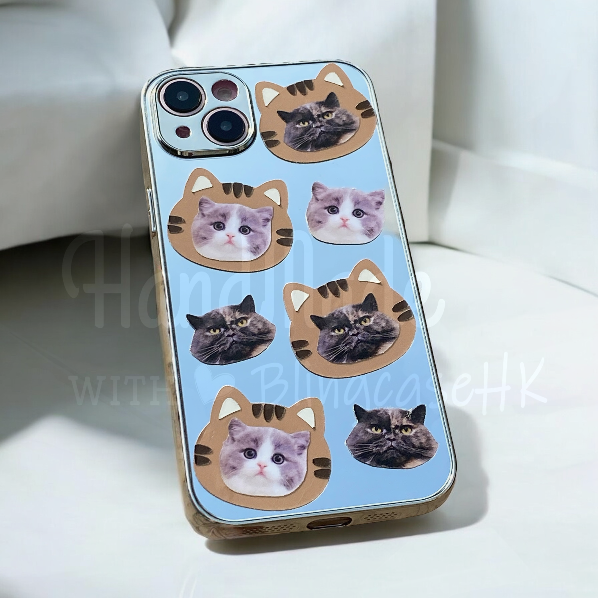 來圖寵物訂製 │ 老虎頭 iPhone 鏡面手機殼