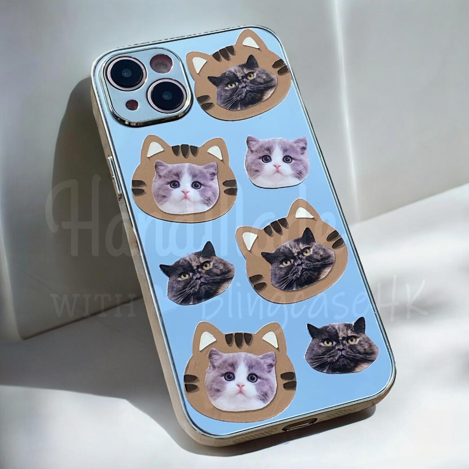 來圖寵物訂製 │ 老虎頭 iPhone 鏡面手機殼