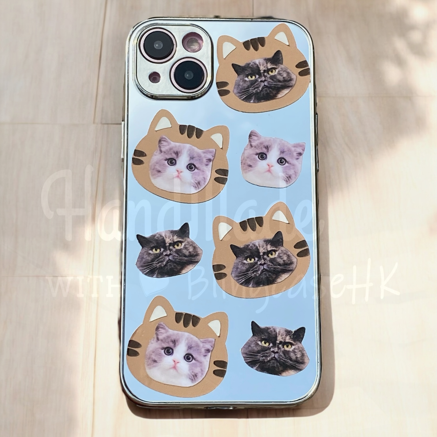 來圖寵物訂製 │ 老虎頭 iPhone 鏡面手機殼