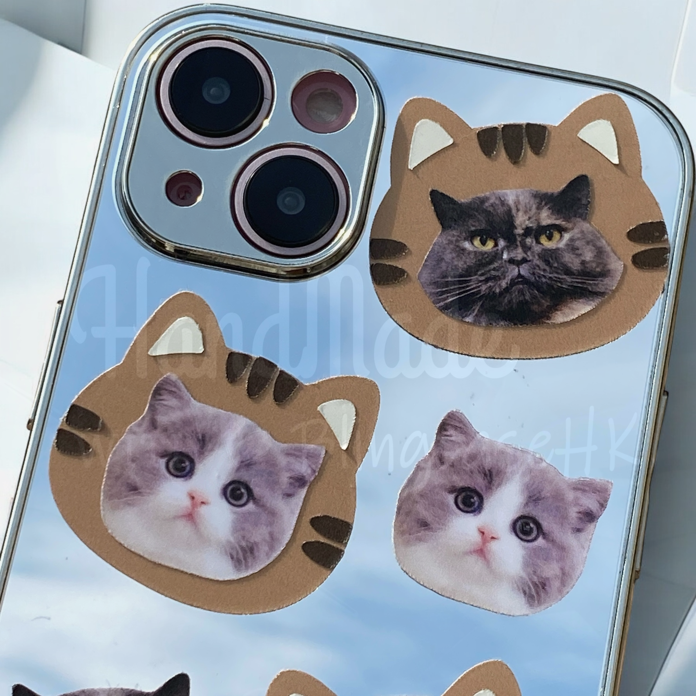 來圖寵物訂製 │ 老虎頭 iPhone 鏡面手機殼