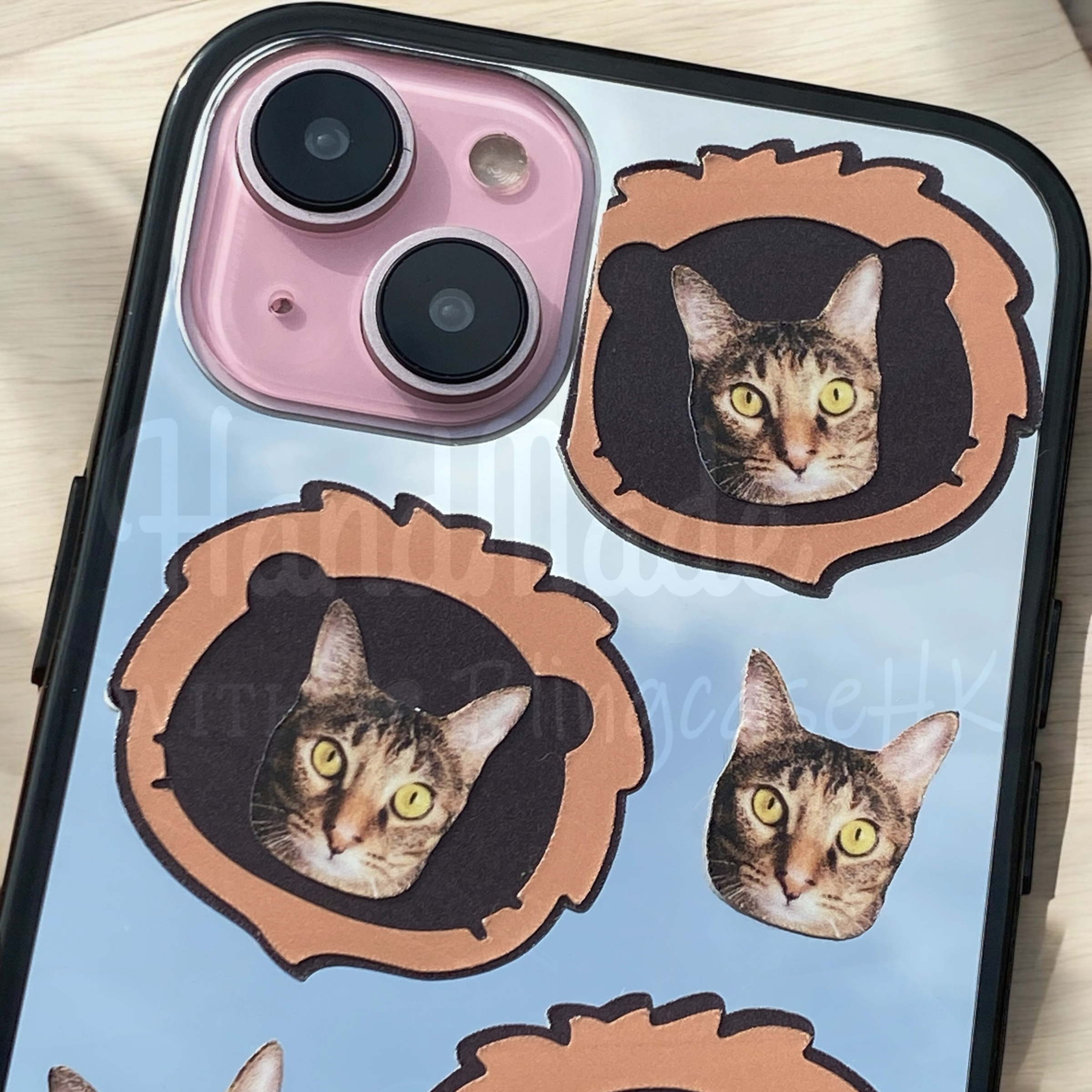 來圖寵物訂製 │ 獅子頭 iPhone 鏡面手機殼