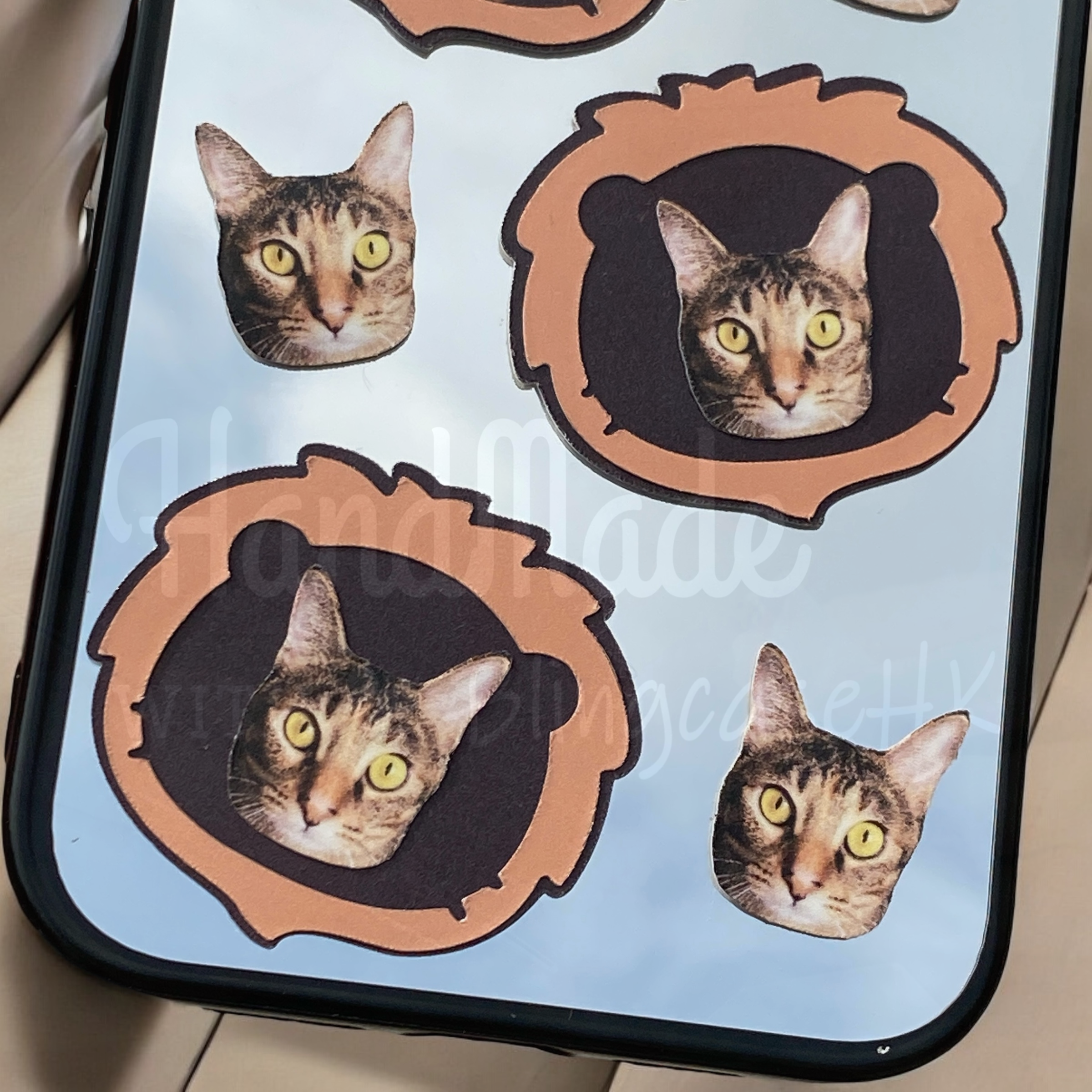 來圖寵物訂製 │ 獅子頭 iPhone 鏡面手機殼