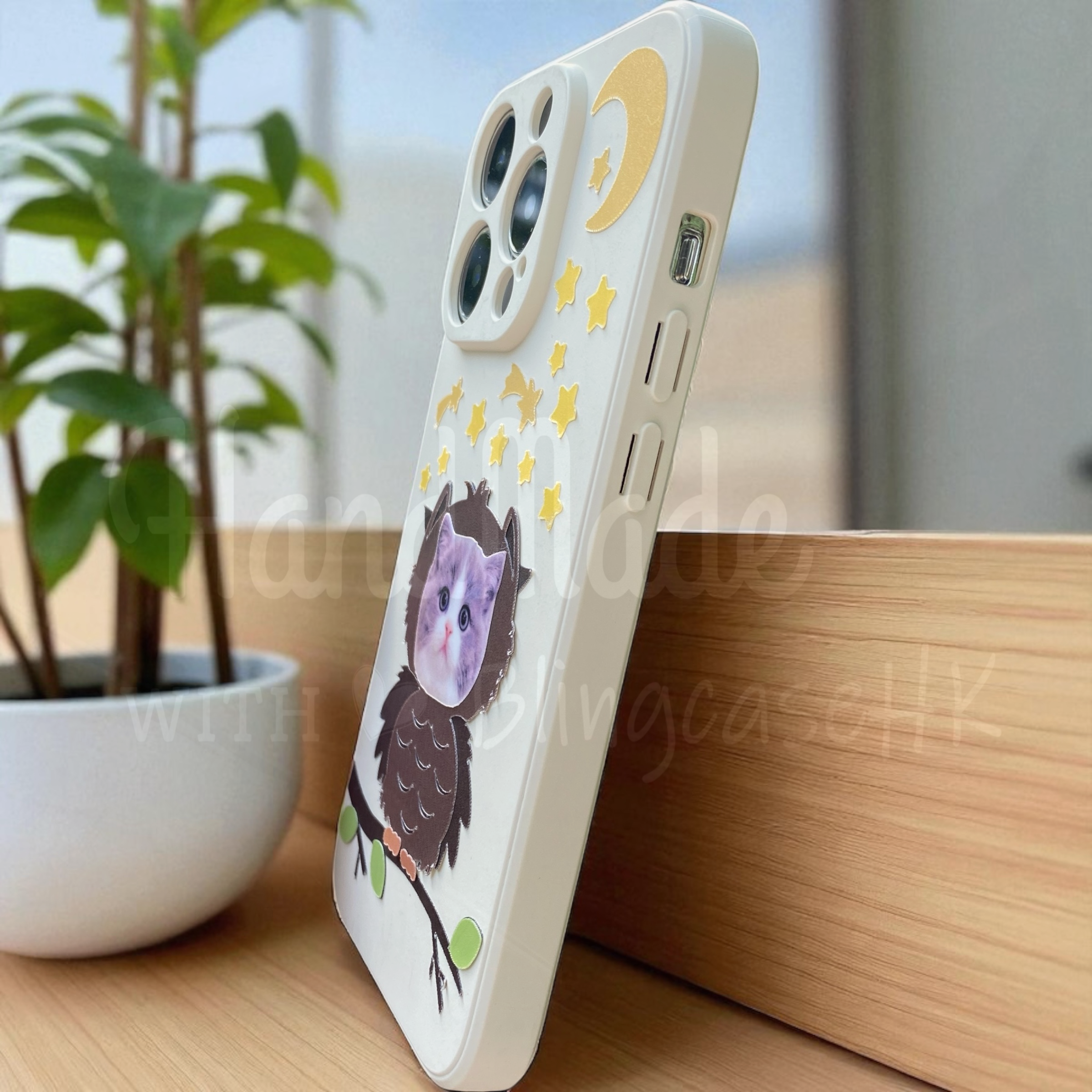 來圖寵物訂製 ｜ 貓頭鷹 iPhone 磨砂手機殼