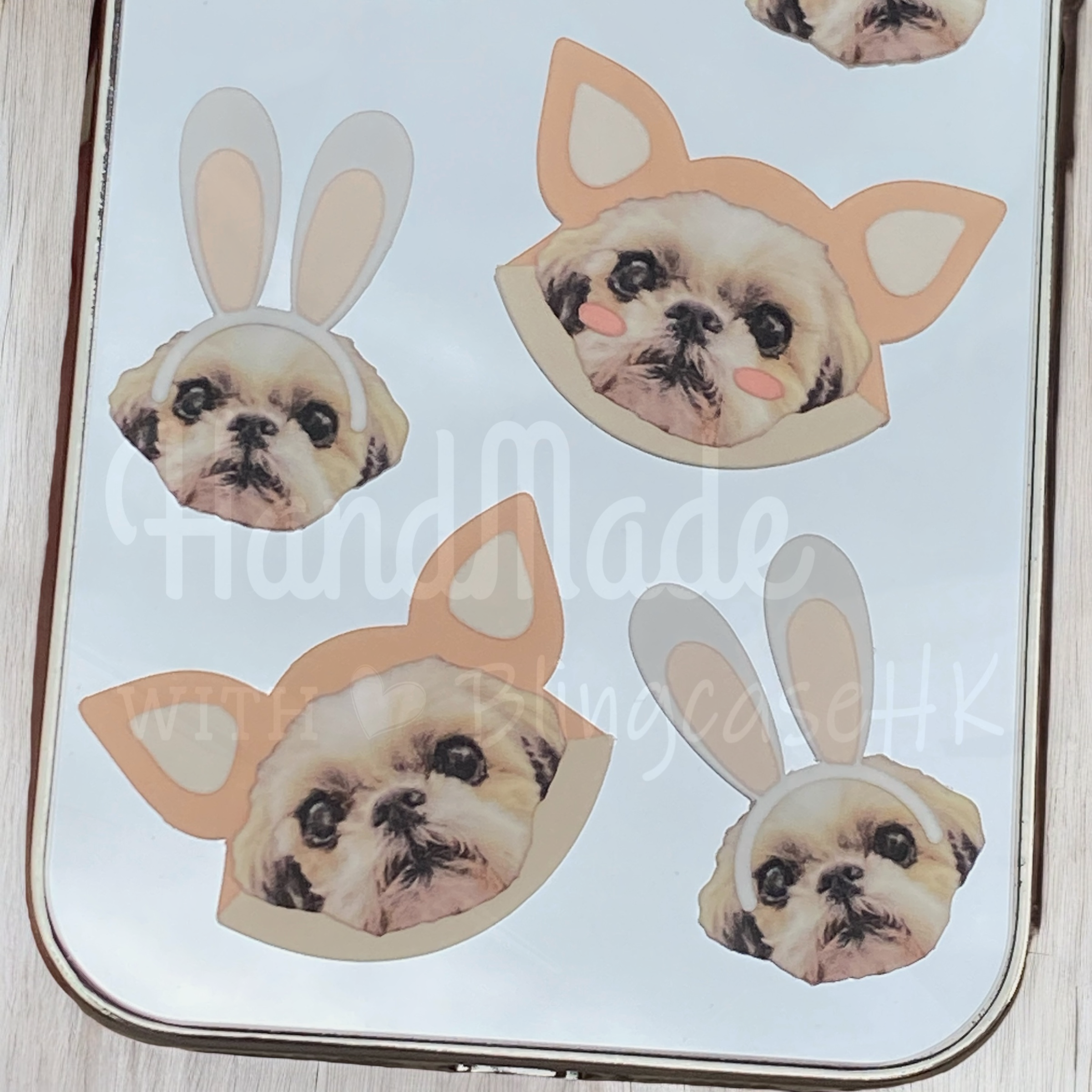 來圖寵物訂製 │ 狐狸 兔仔耳 iPhone 鏡面手機殼