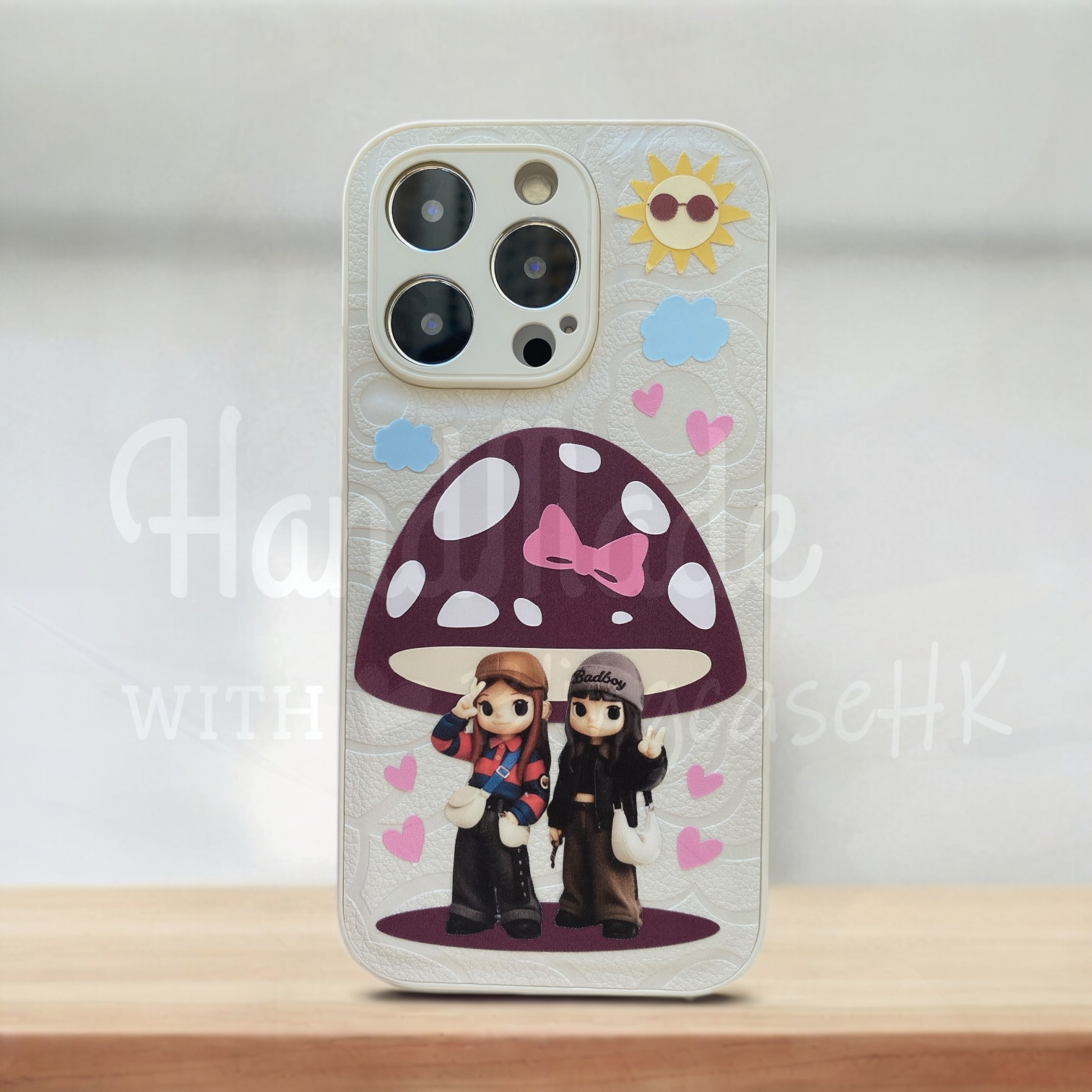 人像卡通化訂製 ｜ 蘑菇亭 Q版Ivy So Q版Day iPhone 花花手機殼