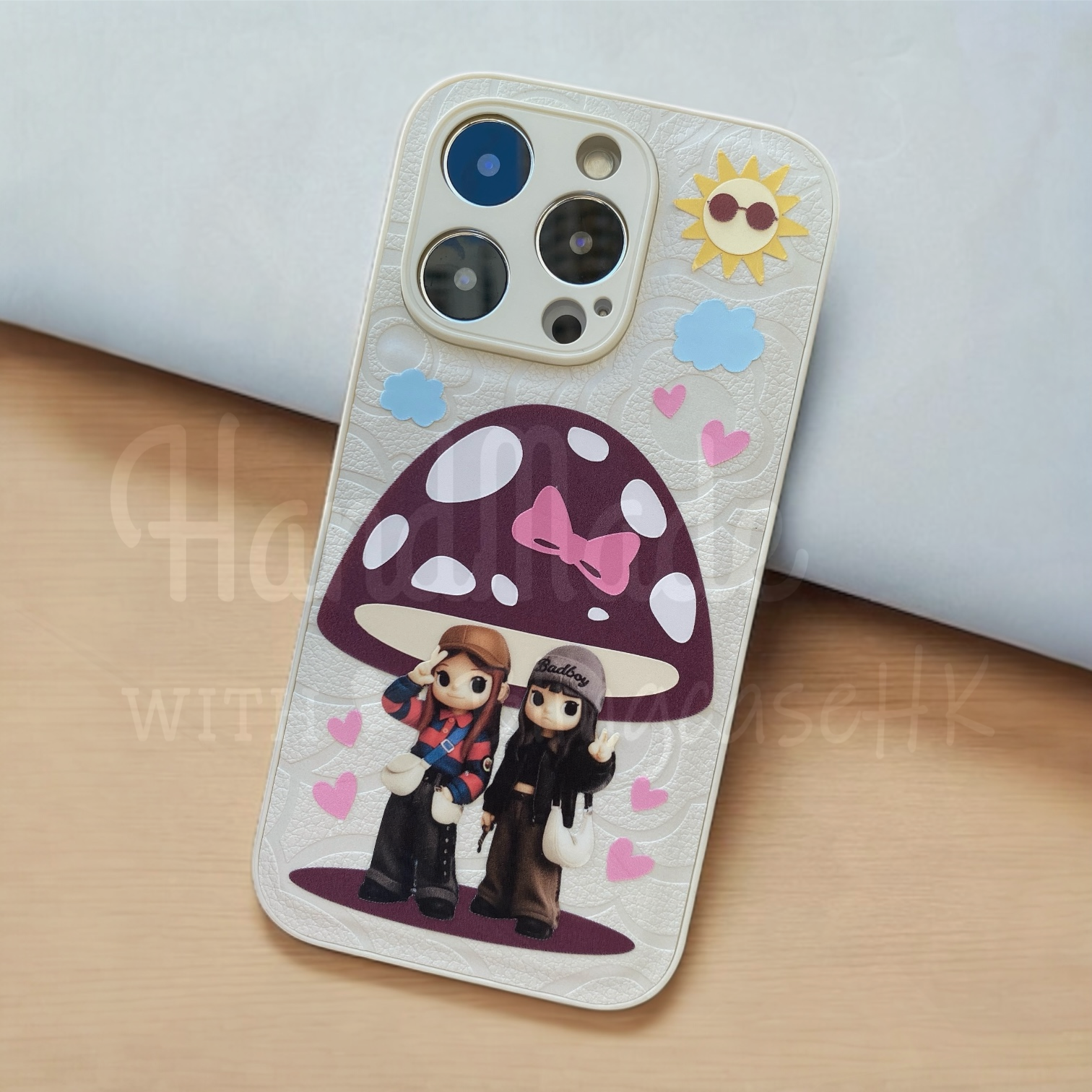 人像卡通化訂製 ｜ 蘑菇亭 Q版Ivy So Q版Day iPhone 花花手機殼