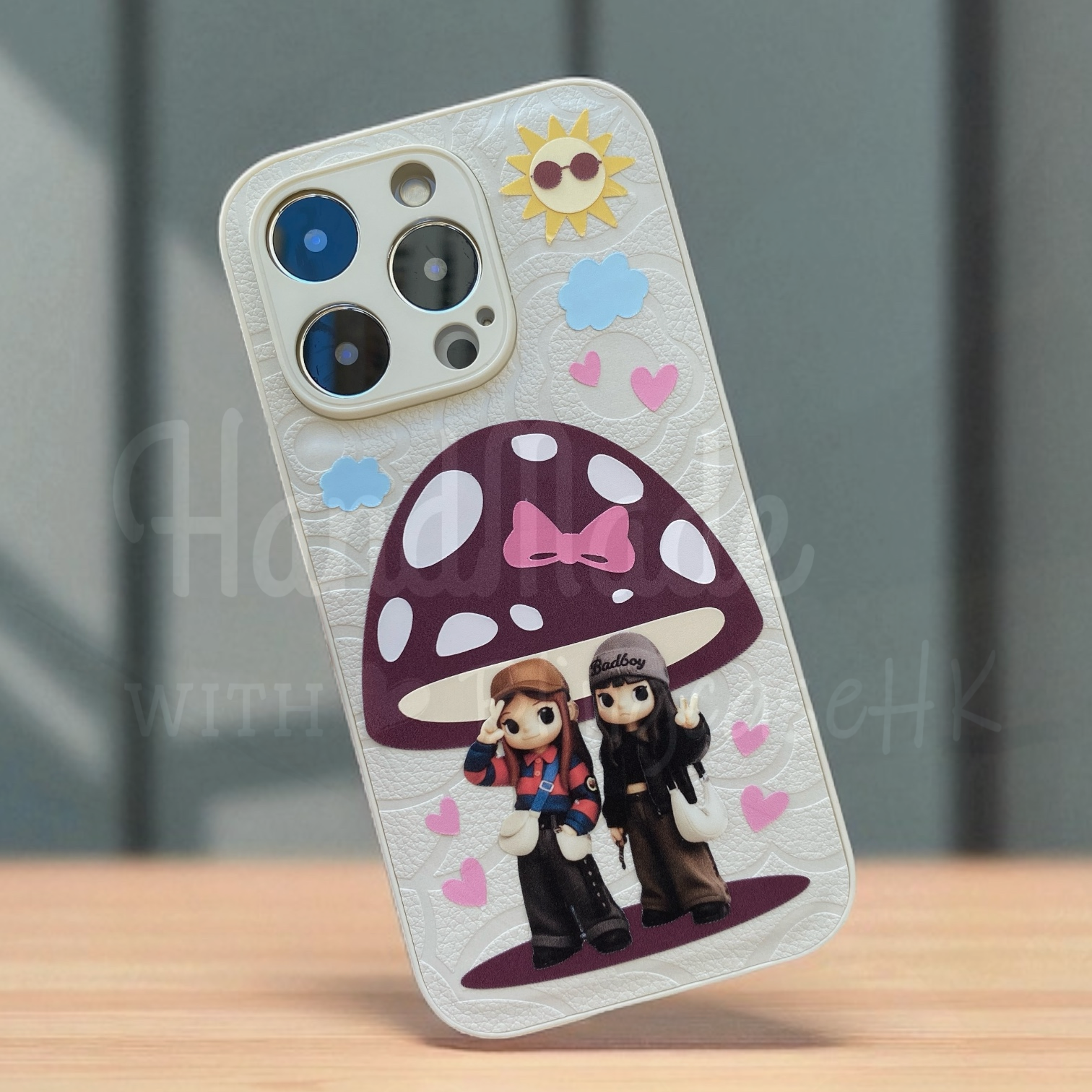 人像卡通化訂製 ｜ 蘑菇亭 Q版Ivy So Q版Day iPhone 花花手機殼