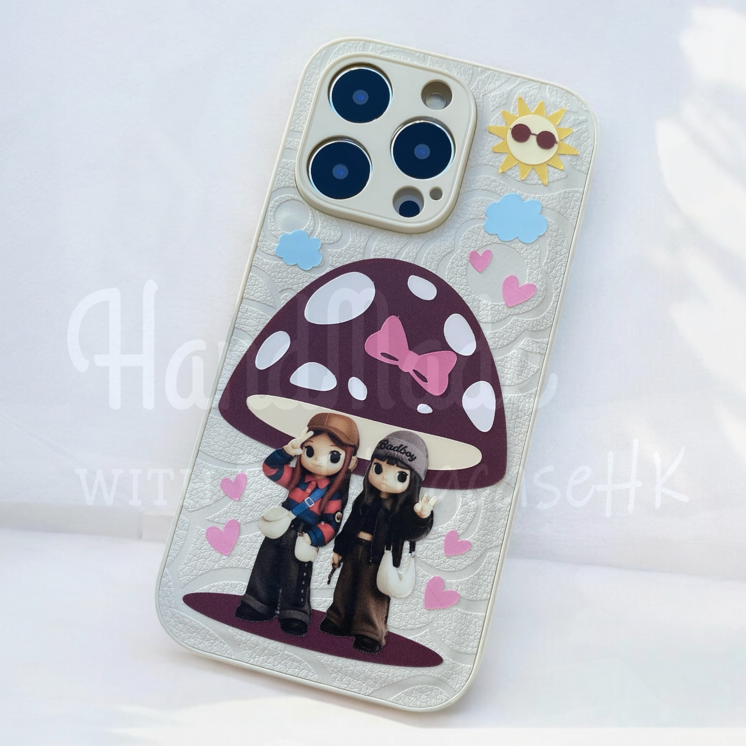 人像卡通化訂製 ｜ 蘑菇亭 Q版Ivy So Q版Day iPhone 花花手機殼