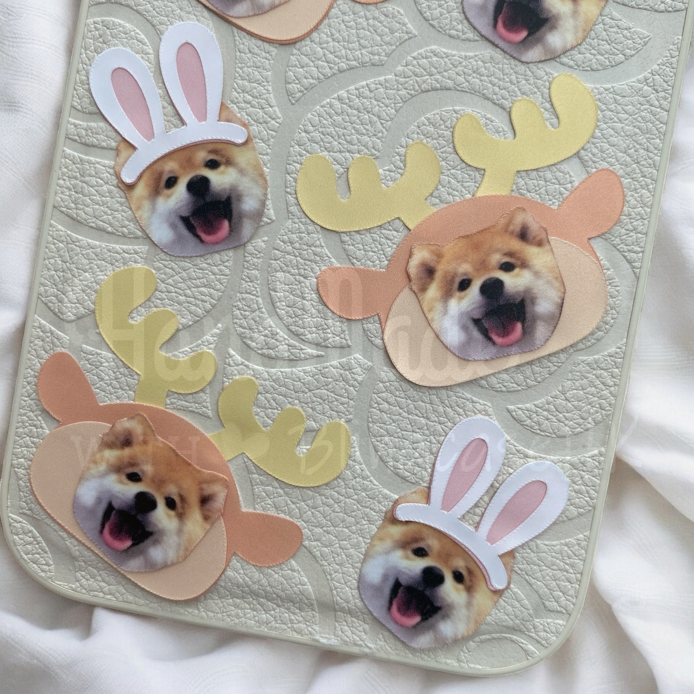 來圖寵物訂製 ｜ 鹿角 兔仔耳 iPhone 花花手機殼