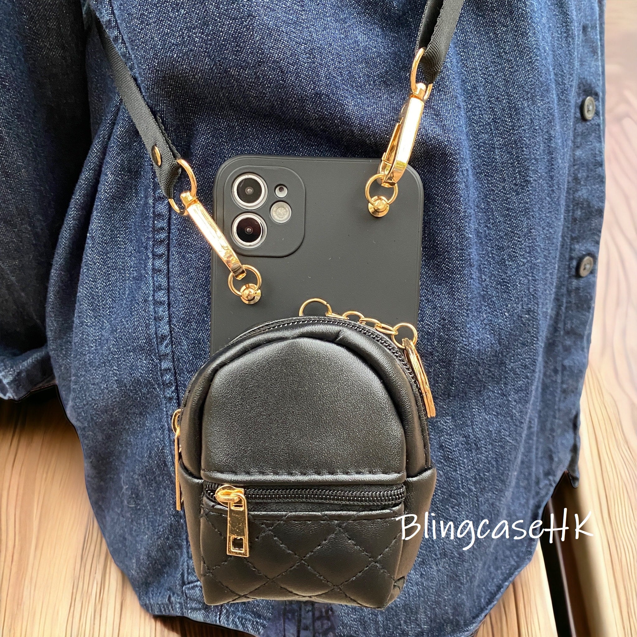 Handmade│ Adjustable Crossbody Coin Purse iPhone / Samsung Phone Case 