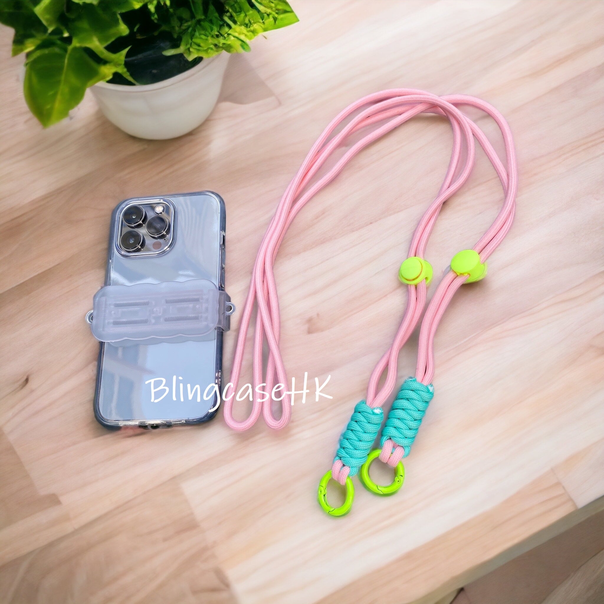 Handmade│ Adjustable Crossbody Strap Retro Metal Stand iPhone / Samsung Phone Case 