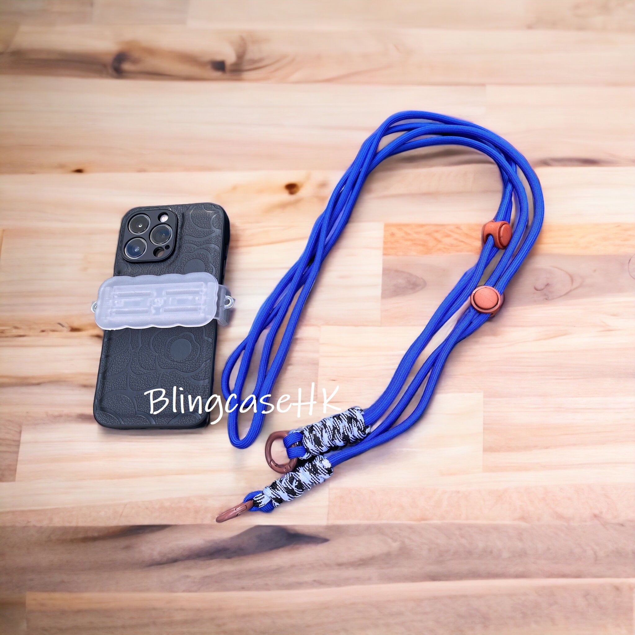 Handmade│ Adjustable Crossbody Strap Retro Metal Stand iPhone / Samsung Phone Case 