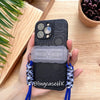 Handmade│ Adjustable Crossbody Strap Retro Metal Stand iPhone / Samsung Phone Case 