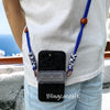 Handmade│ Adjustable Crossbody Strap Retro Metal Stand iPhone / Samsung Phone Case 