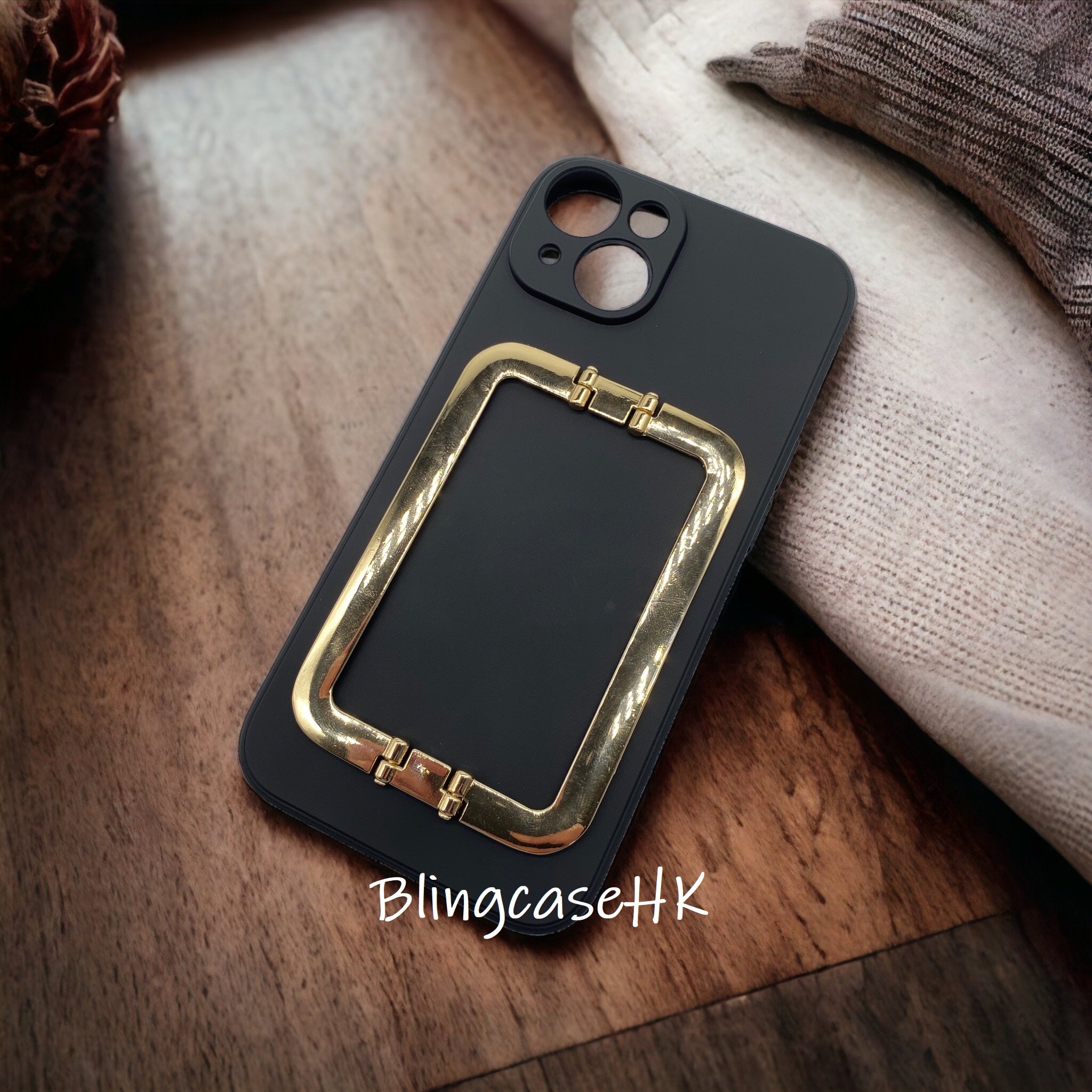 Handmade│ Metal wristband holder iPhone / Samsung phone case 