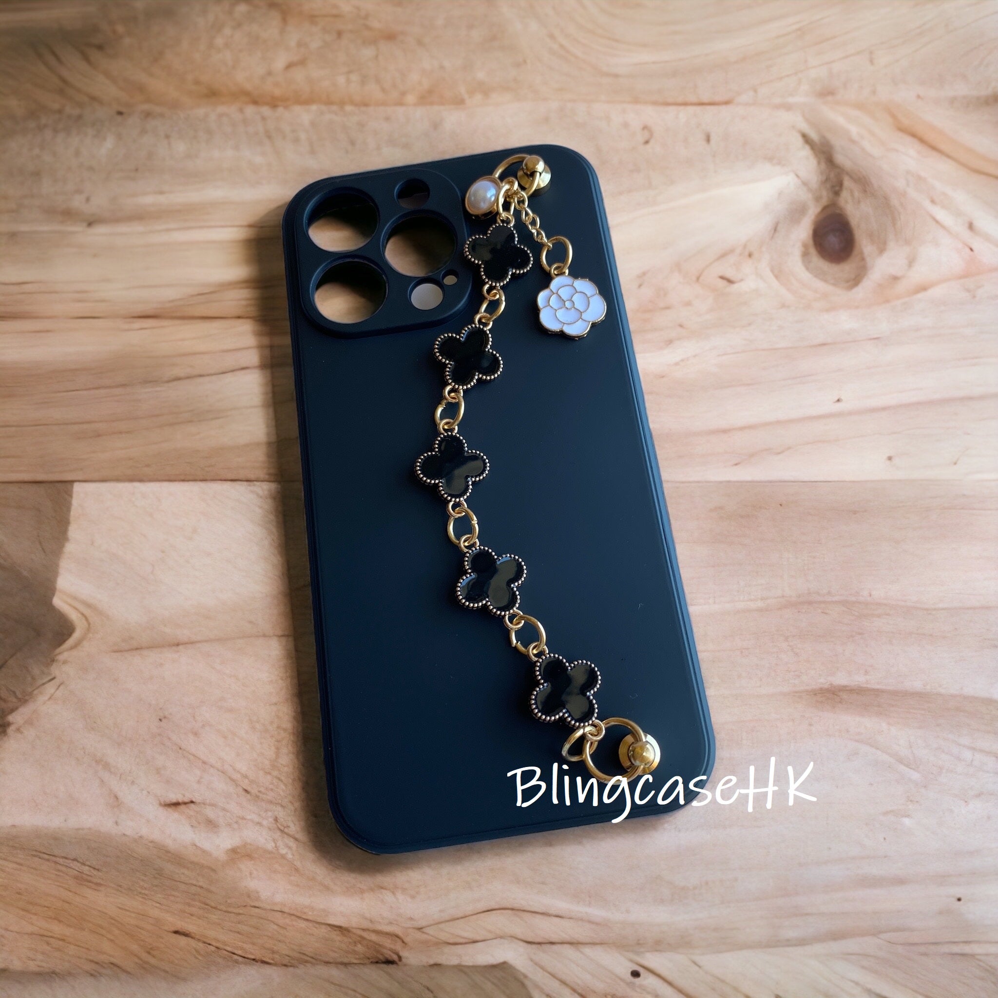 Handmade │ Bracelet lanyard + adjustable cross-body strap iPhone / Samsung mobile phone case 