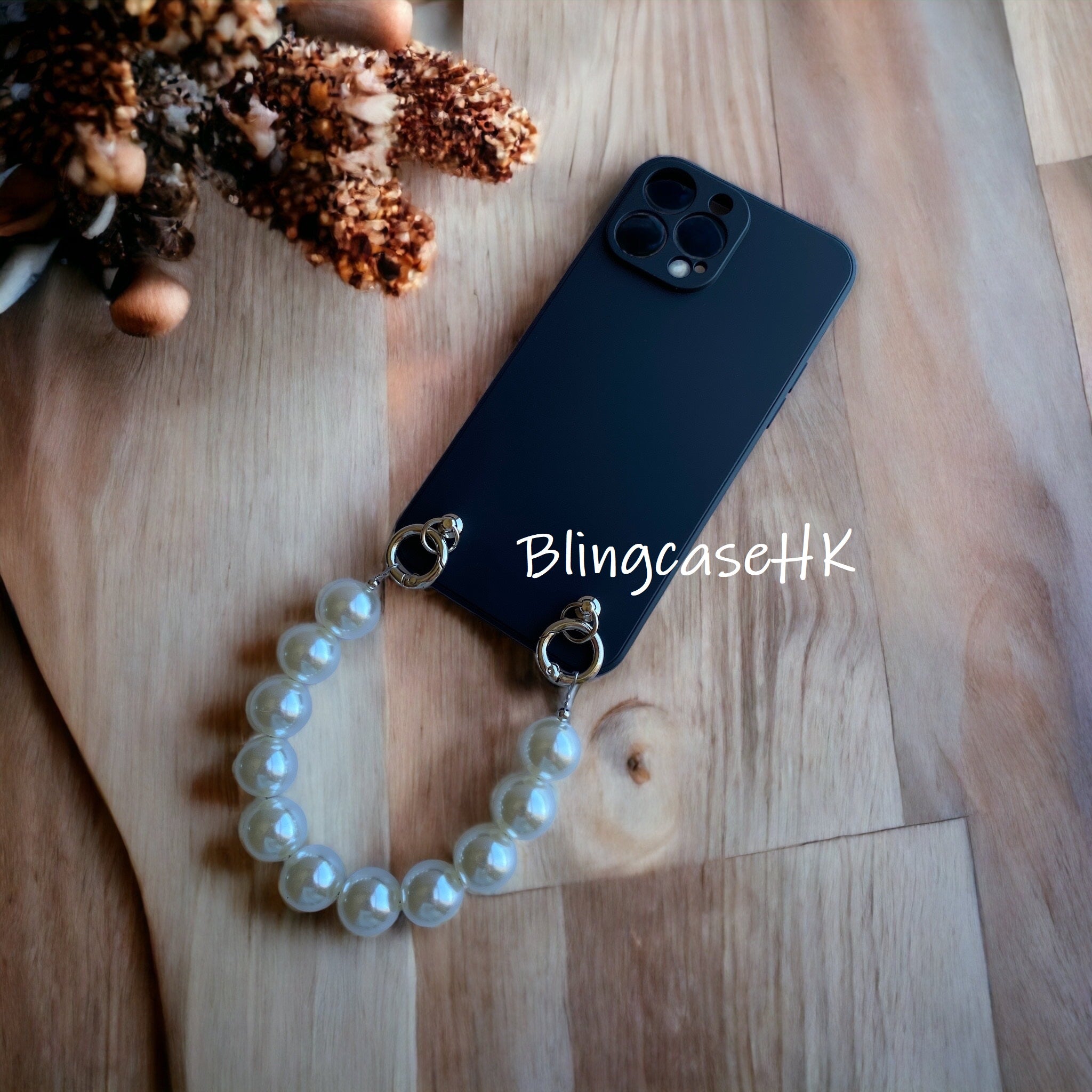 Handmade │ Bracelet lanyard + adjustable cross-body strap iPhone / Samsung mobile phone case 