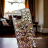 Purely handmade│Rhinestone crystal heart-shaped iPhone / Samsung phone case 