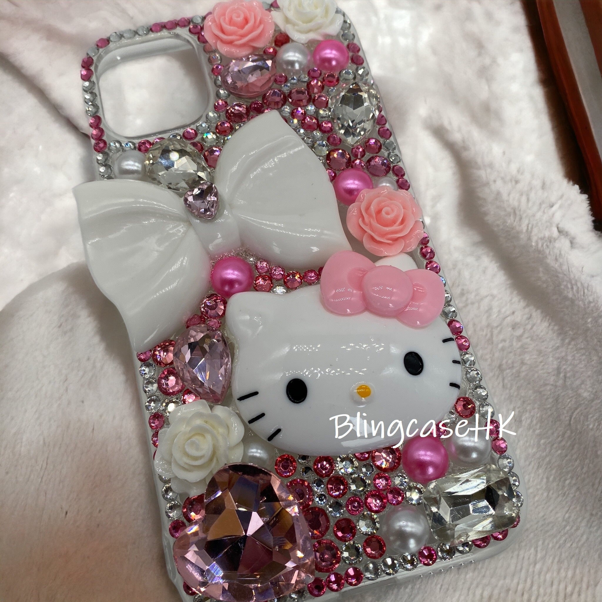 Purely handmade goddess must-have│rhinestone crystal lip iPhone/Samsung mobile phone case 