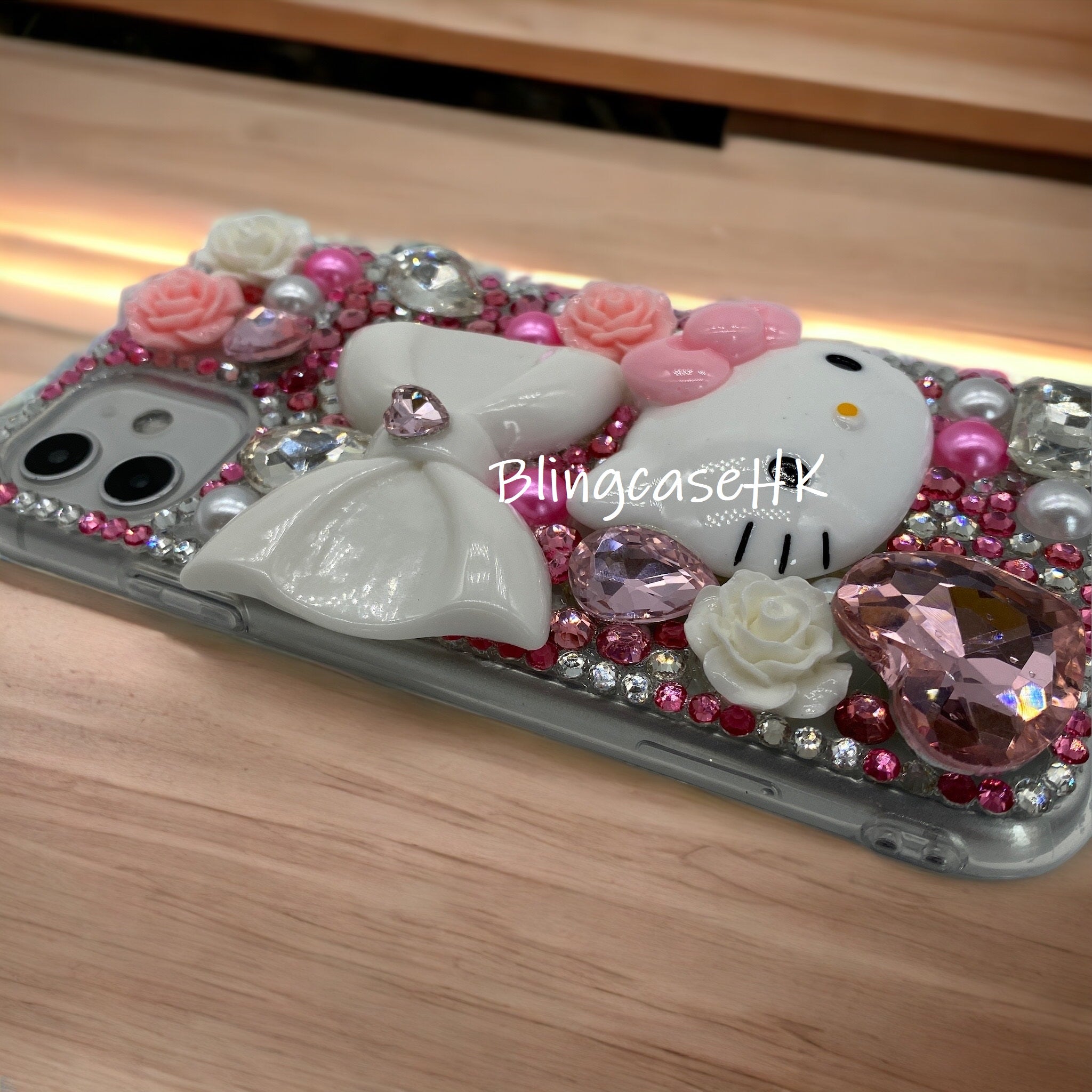 Purely handmade goddess must-have│rhinestone crystal lip iPhone/Samsung mobile phone case 