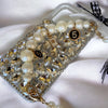 Purely handmade│Rhinestone crystal pearl bracelet iPhone / Samsung mobile phone case 