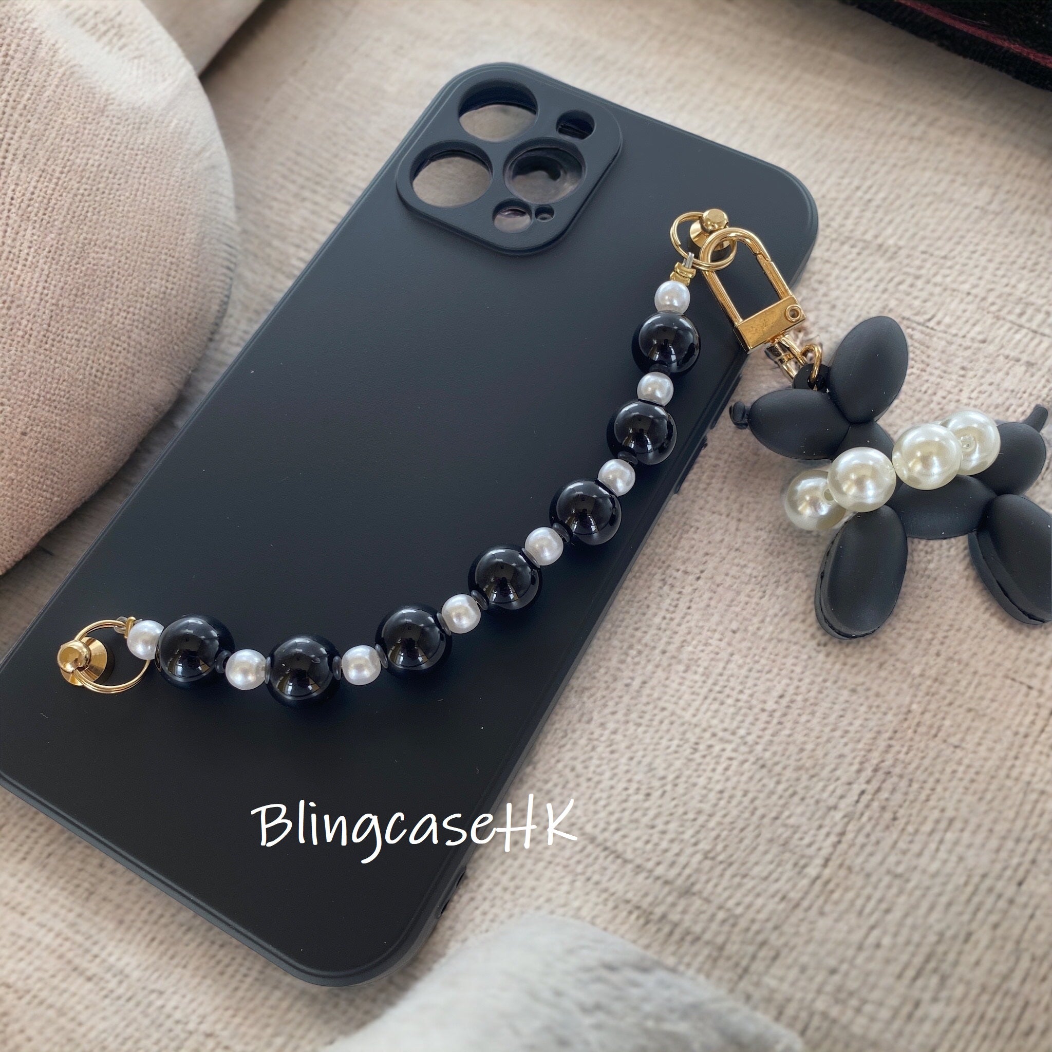 Handmade │ Bracelet lanyard + adjustable cross-body strap iPhone / Samsung mobile phone case 