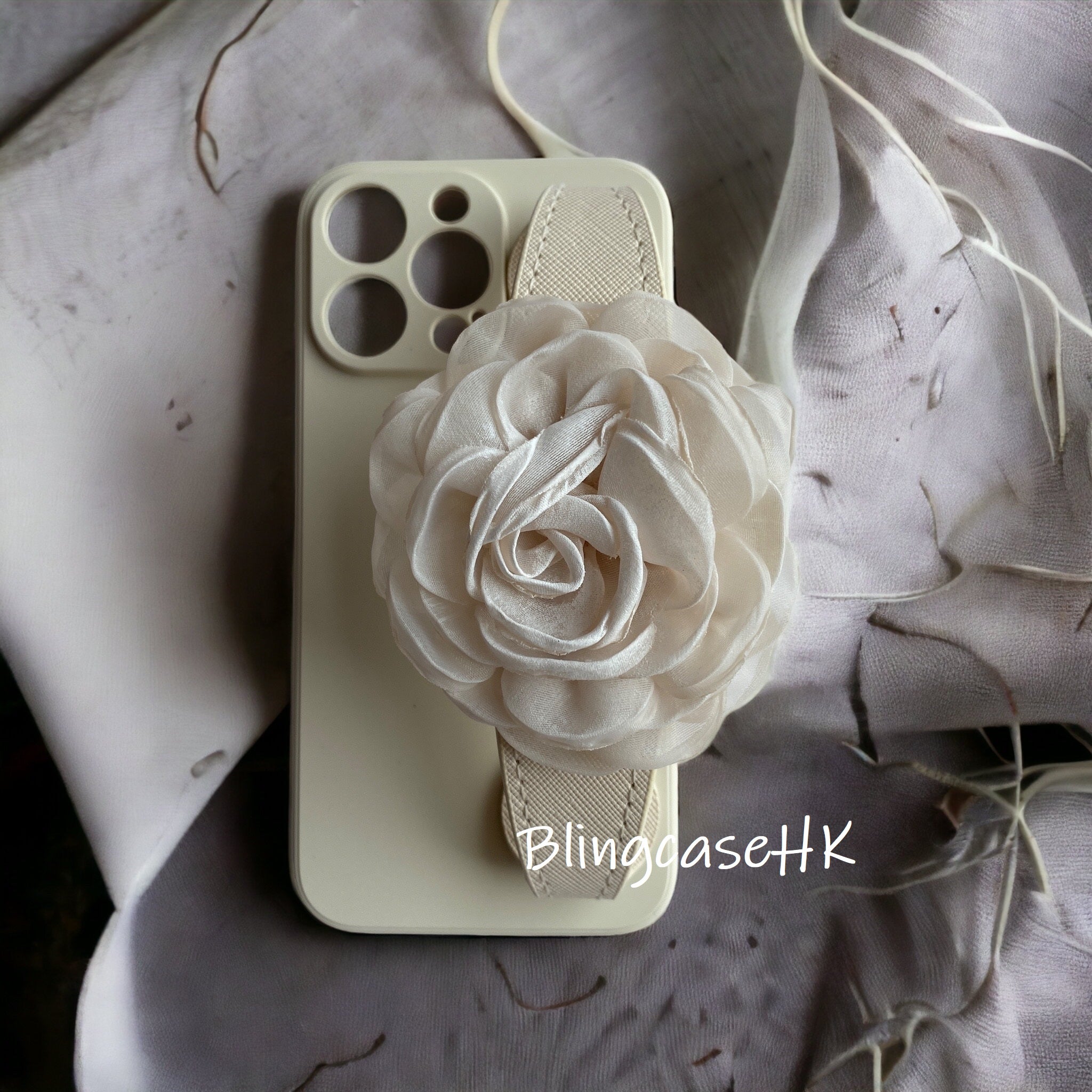 Handmade│Flower wristband iPhone / Samsung phone case 