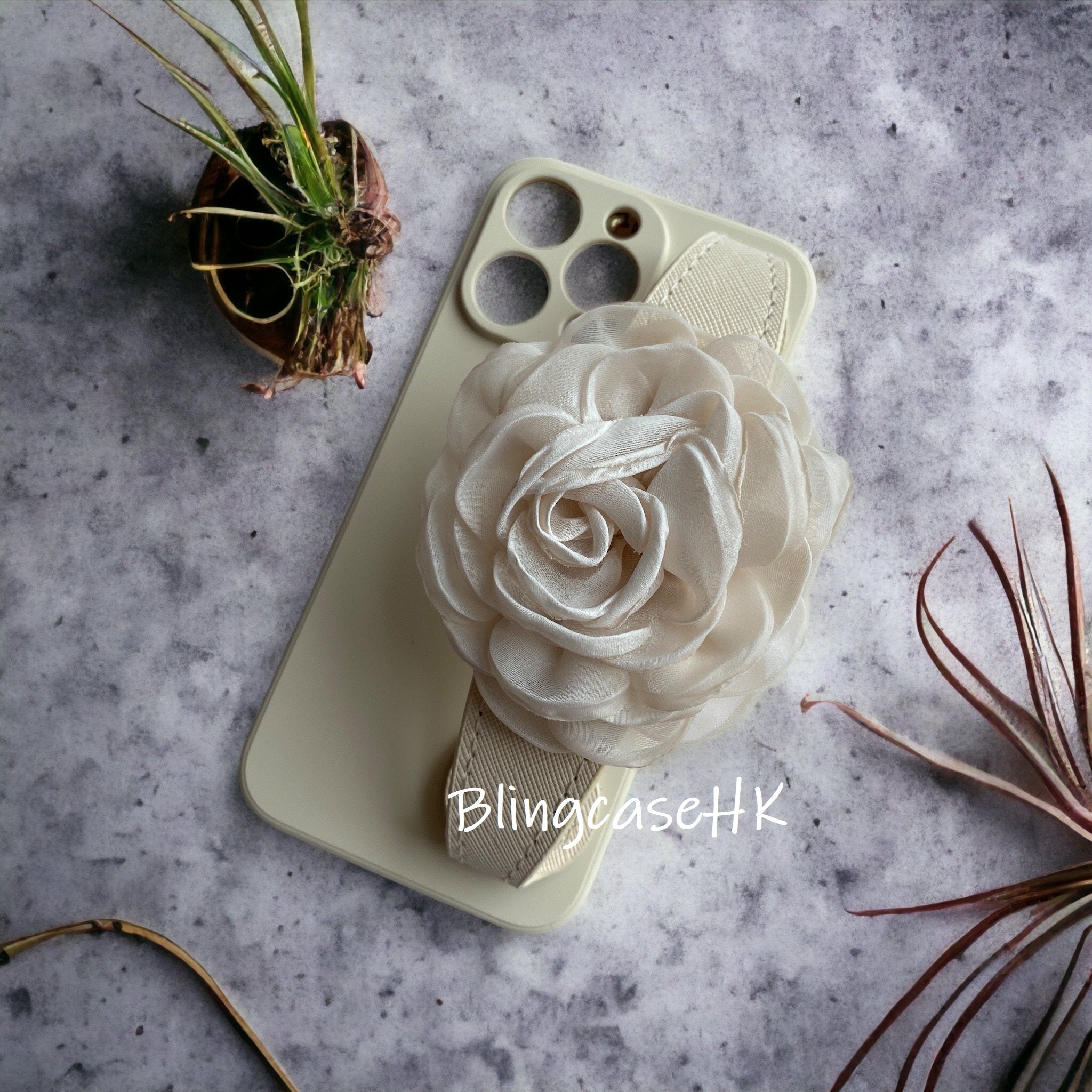 Handmade│Flower wristband iPhone / Samsung phone case 