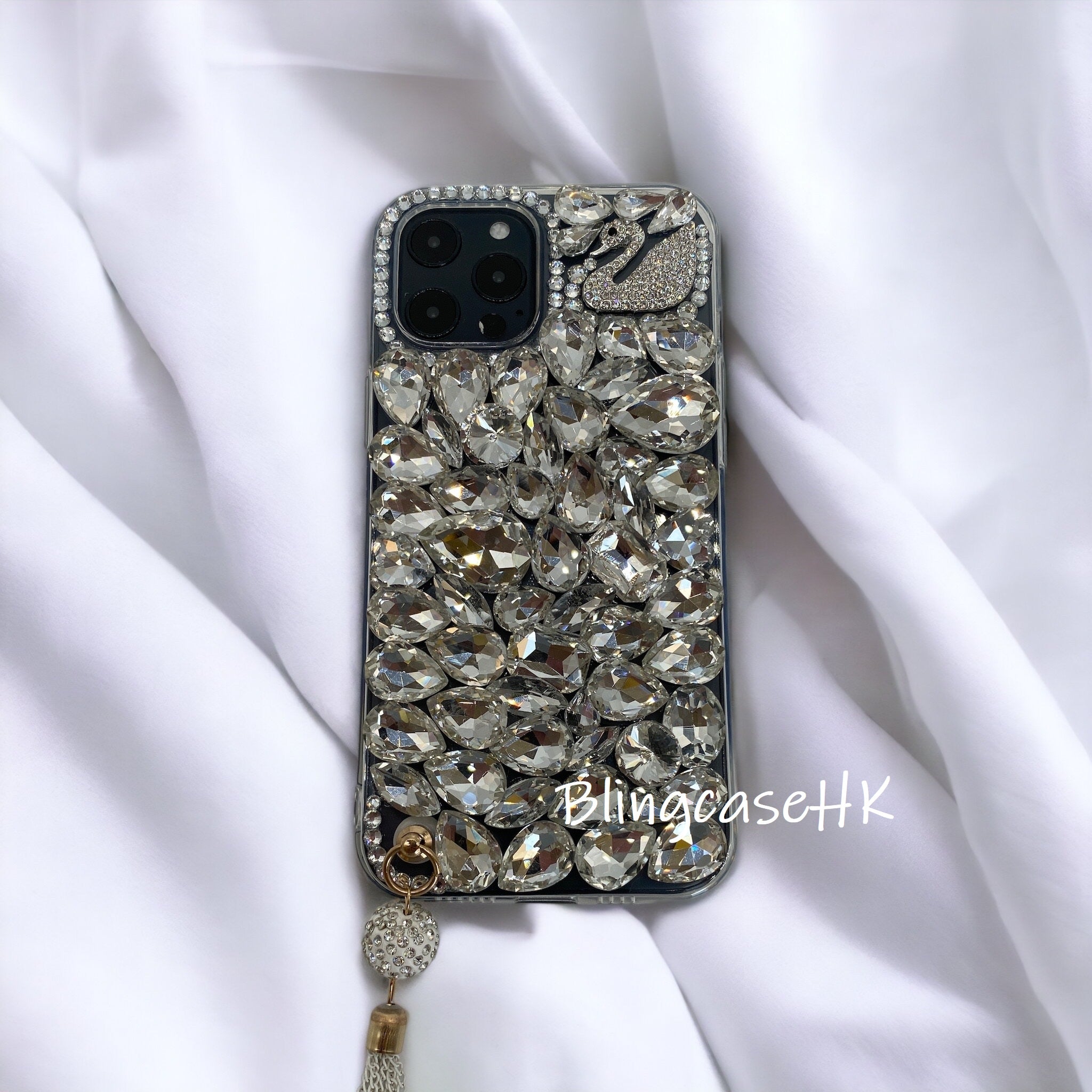 Purely handmade girl series│Crystal rhinestone pendant iPhone / Samsung mobile phone case 