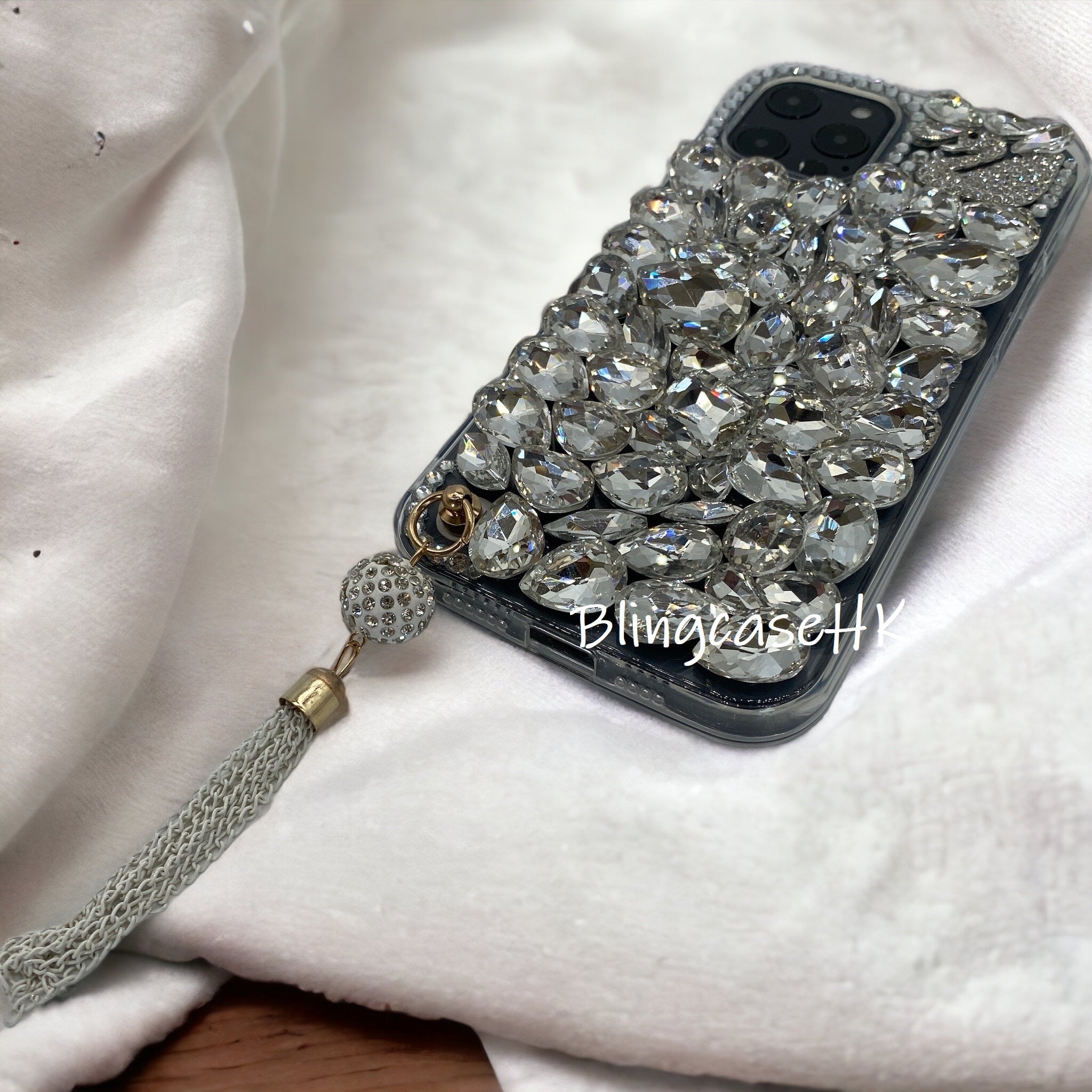 Purely handmade girl series│Crystal rhinestone pendant iPhone / Samsung mobile phone case 