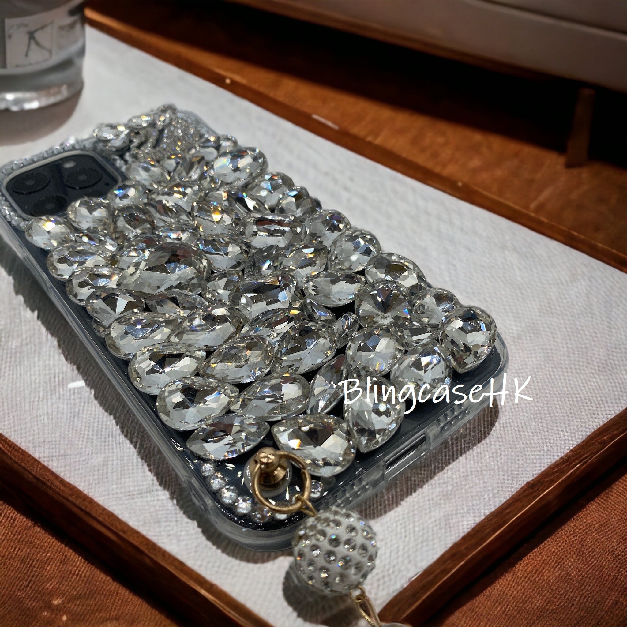 Purely handmade girl series│Crystal rhinestone pendant iPhone / Samsung mobile phone case 