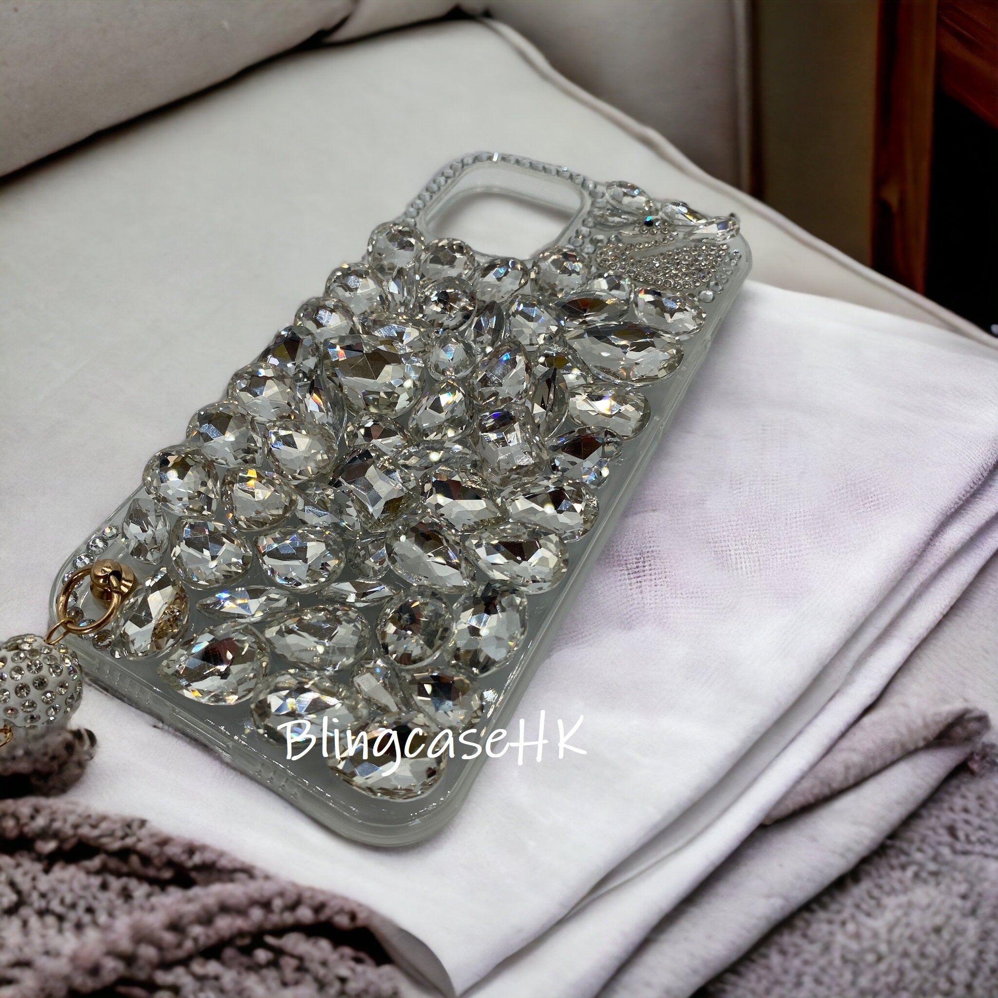 Purely handmade girl series│Crystal rhinestone pendant iPhone / Samsung mobile phone case 