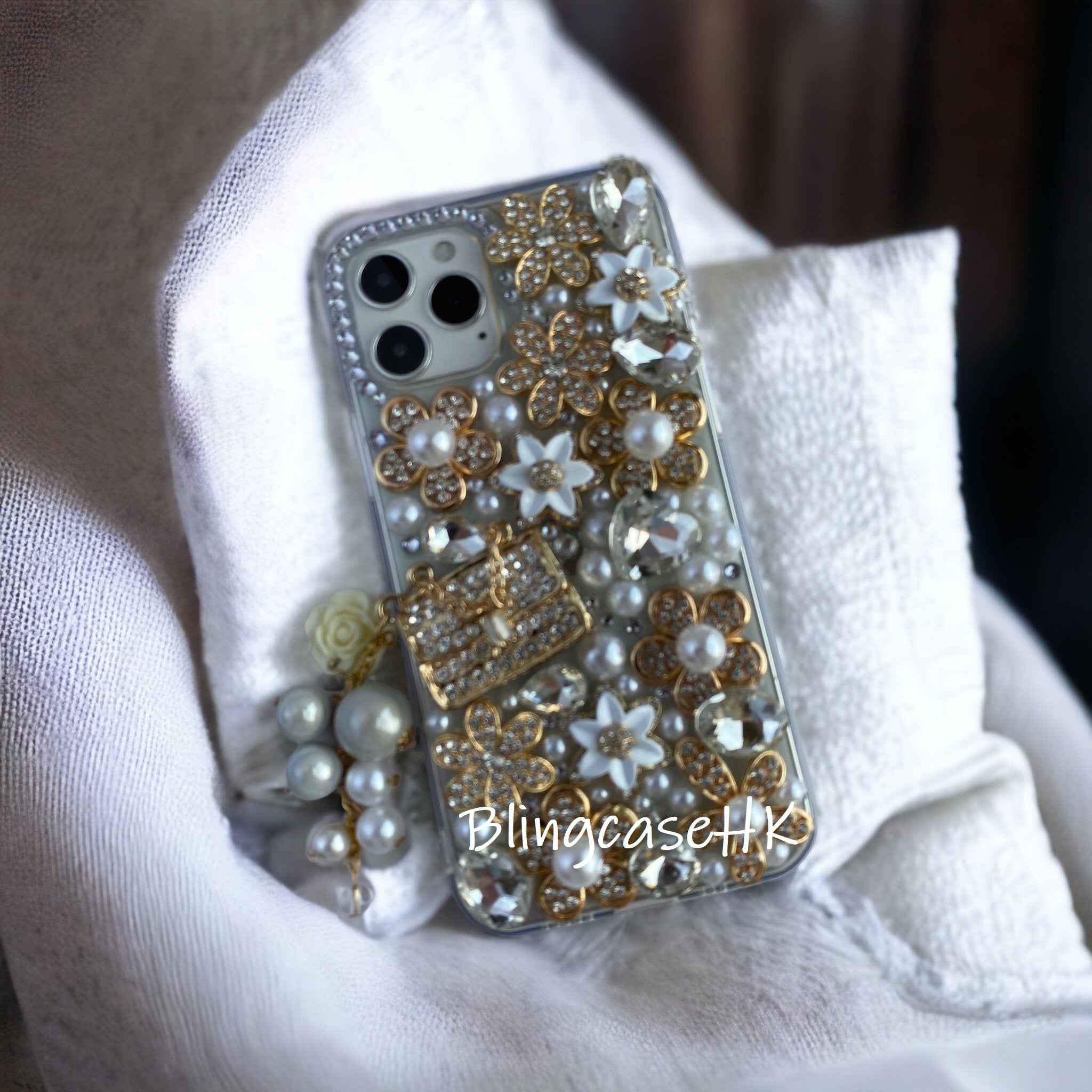 Purely handmade goddess must-have│rhinestone crystal lip iPhone/Samsung mobile phone case 