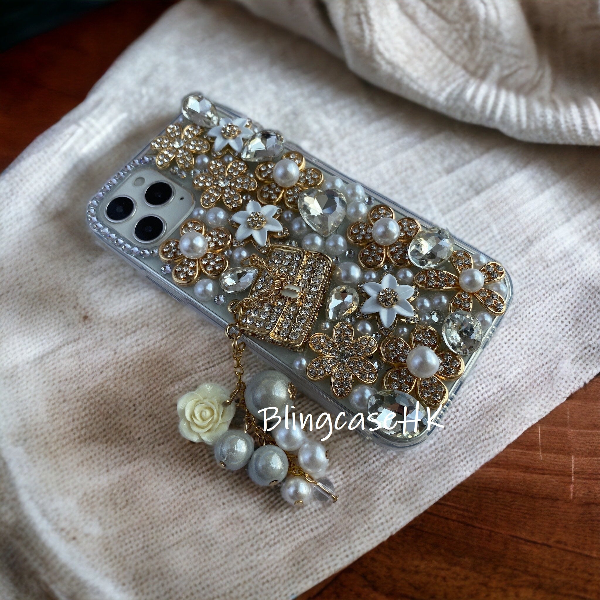 Purely handmade goddess must-have│rhinestone crystal lip iPhone/Samsung mobile phone case 