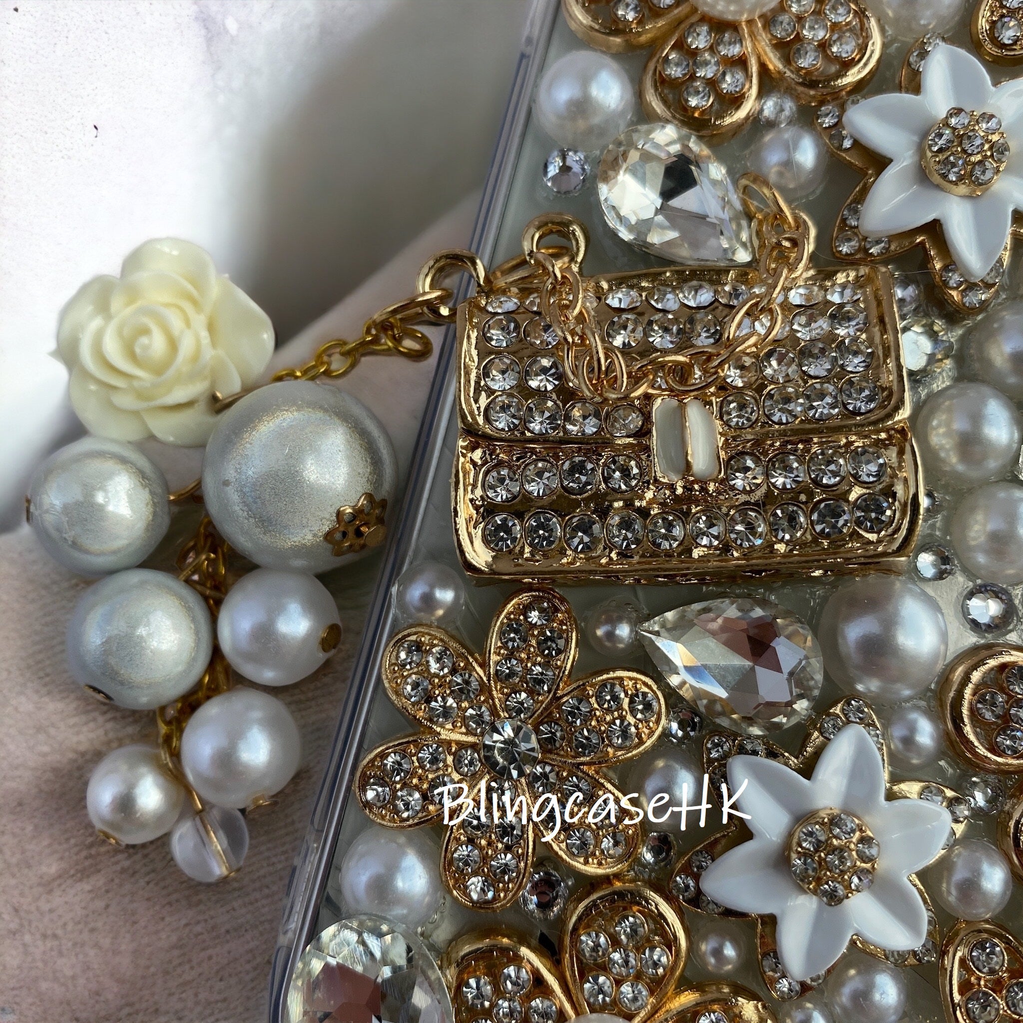 Purely handmade goddess must-have│rhinestone crystal lip iPhone/Samsung mobile phone case 