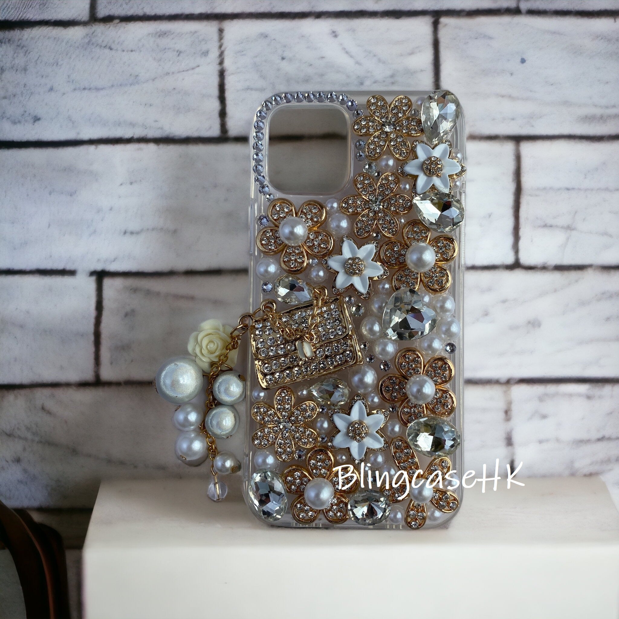 Purely handmade goddess must-have│rhinestone crystal lip iPhone/Samsung mobile phone case 