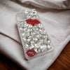 Purely handmade goddess must-have│rhinestone crystal lip iPhone/Samsung mobile phone case 