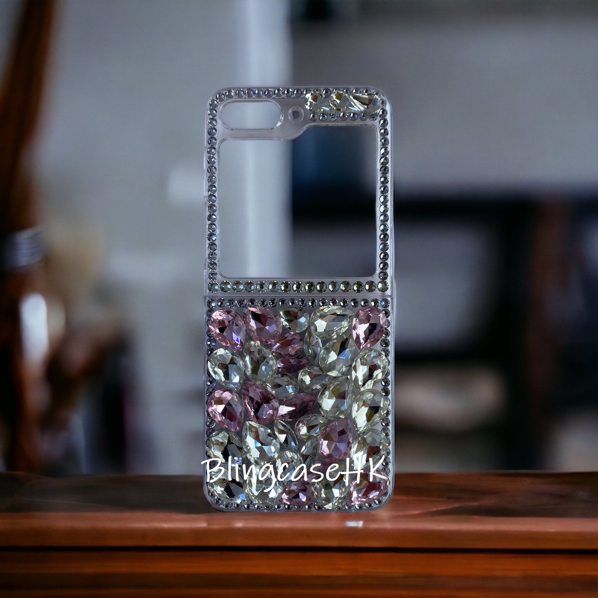 Purely handmade goddess must-have│Crystal rhinestone Samsung Galaxy Z Flip 5 6 mobile phone case 