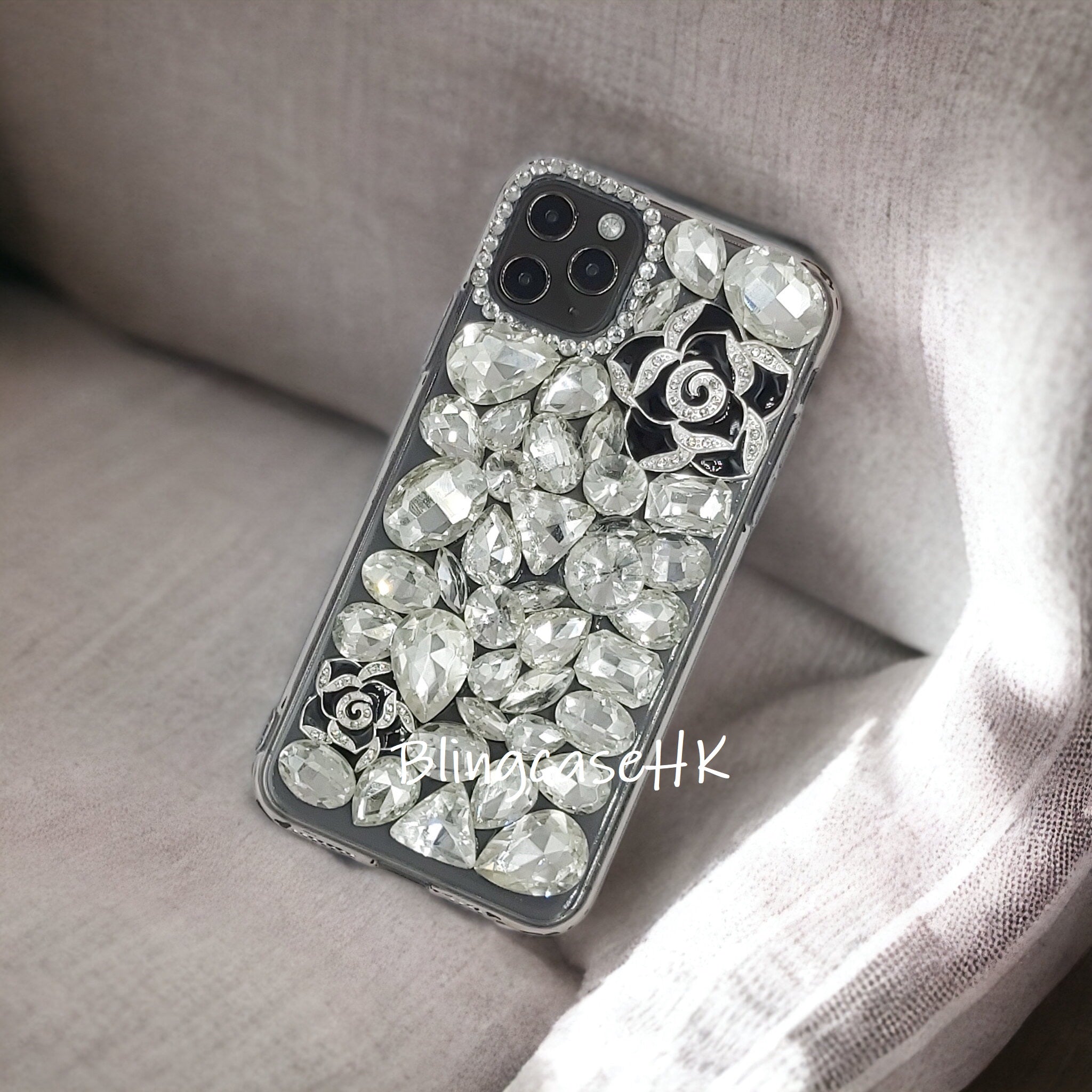 Purely handmade goddess must-have│rhinestone crystal lip iPhone/Samsung mobile phone case 