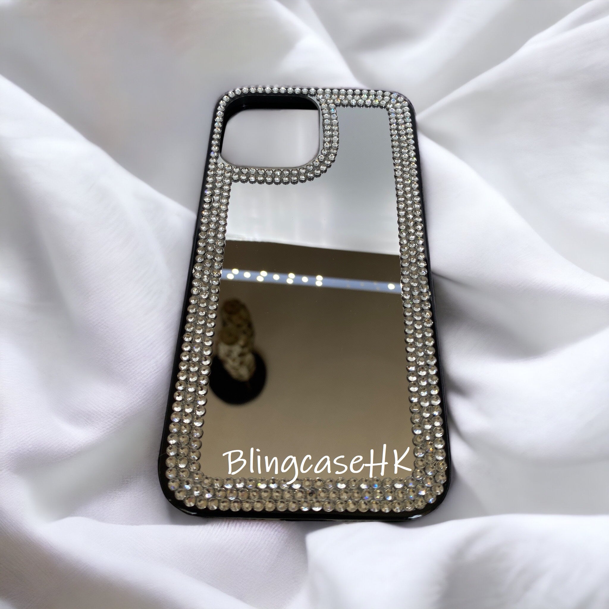 Purely handmade │ Goddess must-have crystal rhinestone iPhone mirror phone case 