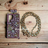 Purely handmade│Cross strap perfume bottle crystal rhinestone iPhone / Samsung mobile phone case 