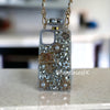 Purely handmade│Cross strap perfume bottle crystal rhinestone handbag iPhone / Samsung mobile phone case 