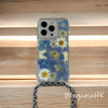 Handmade │ Dried flower preserved flower adjustable cross-body strap lanyard (16 lanyard color options) iPhone / Samsung transparent anti-fall phone case 